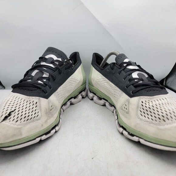 On Running Cloudboom Mens 12 White Black Green Shoes Athletic Running Walking - Picture 2 of 14